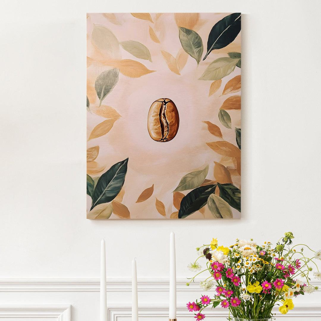 Floating Bean Wall Art Painting, HD Canvas Print, Framed, Ready to Hang. (KTCWA66)