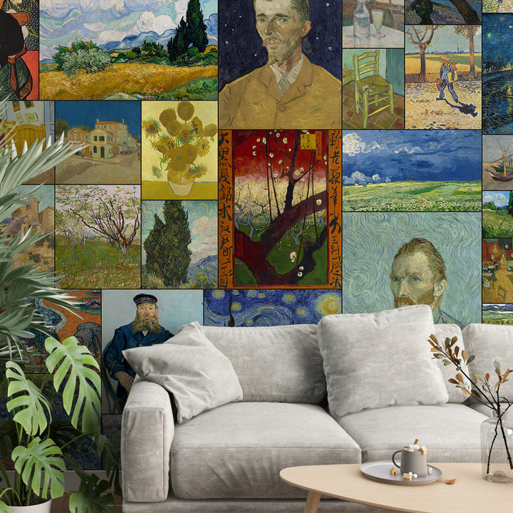 The Van Gogh Collage – Masterpieces Wall Mural (PATCH005)