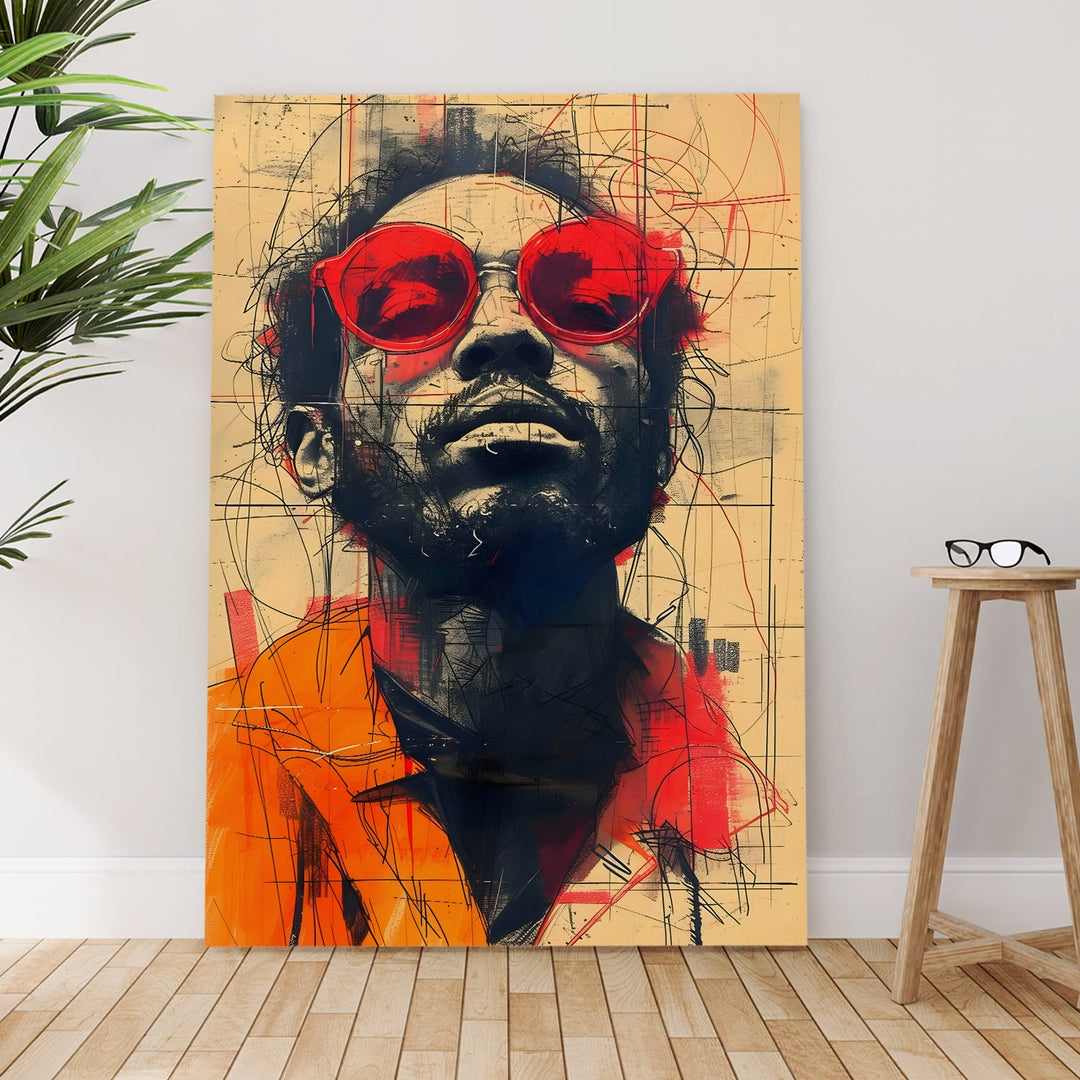 Streetside Icon Wall Art Painting, HD Canvas Print, Framed, Ready to Hang. (POMWA307)