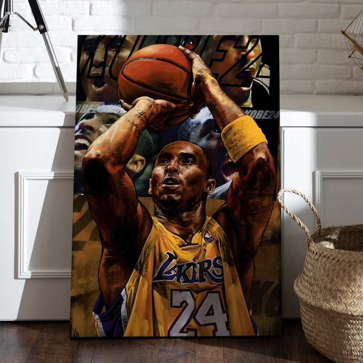 The Mamba Legacy Wall Art Painting, HD Canvas Print, Framed, Ready to Hang. (POMWA287)
