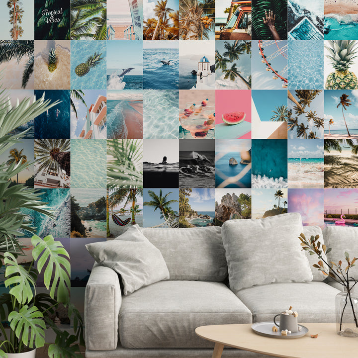 Tropical Escape – Beach Collage Wallpaper Mural (PATCH006)
