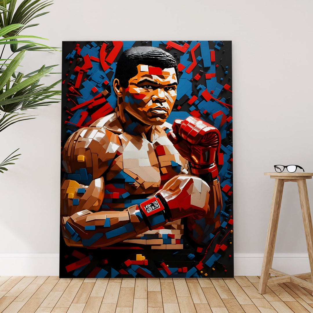 Boxing Royalty Wall Art Painting, HD Canvas Print, Framed, Ready to Hang. (POMWA279)