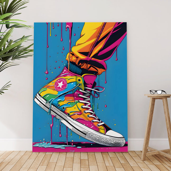 Pop Sole Chronicles Wall Art Painting, HD Canvas Print, Framed, Ready to Hang. (POMWA253)