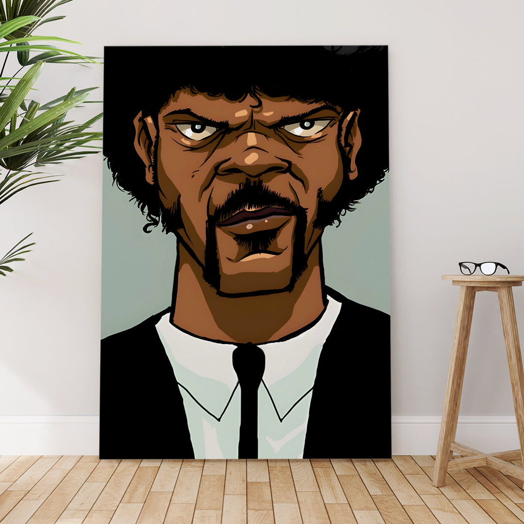 Pulp Vibe – Bold Cartoon-Style Wall Art Painting, HD Canvas Print, Framed, Ready to Hang. (POMWA317)