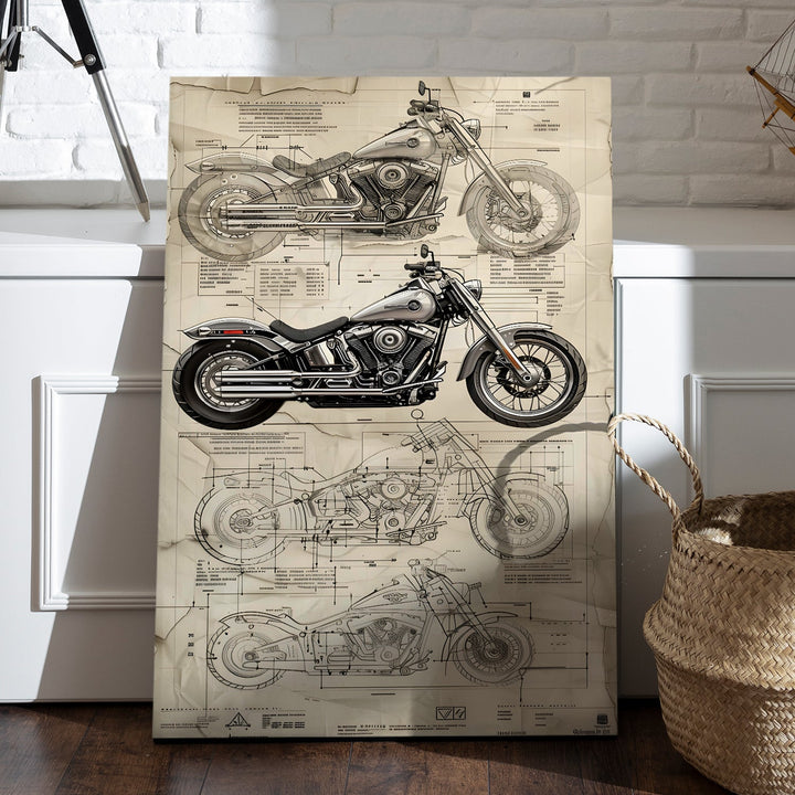 Ride in Detail Wall Art Painting, HD Canvas Print, Framed, Ready to Hang. (POMWA210)