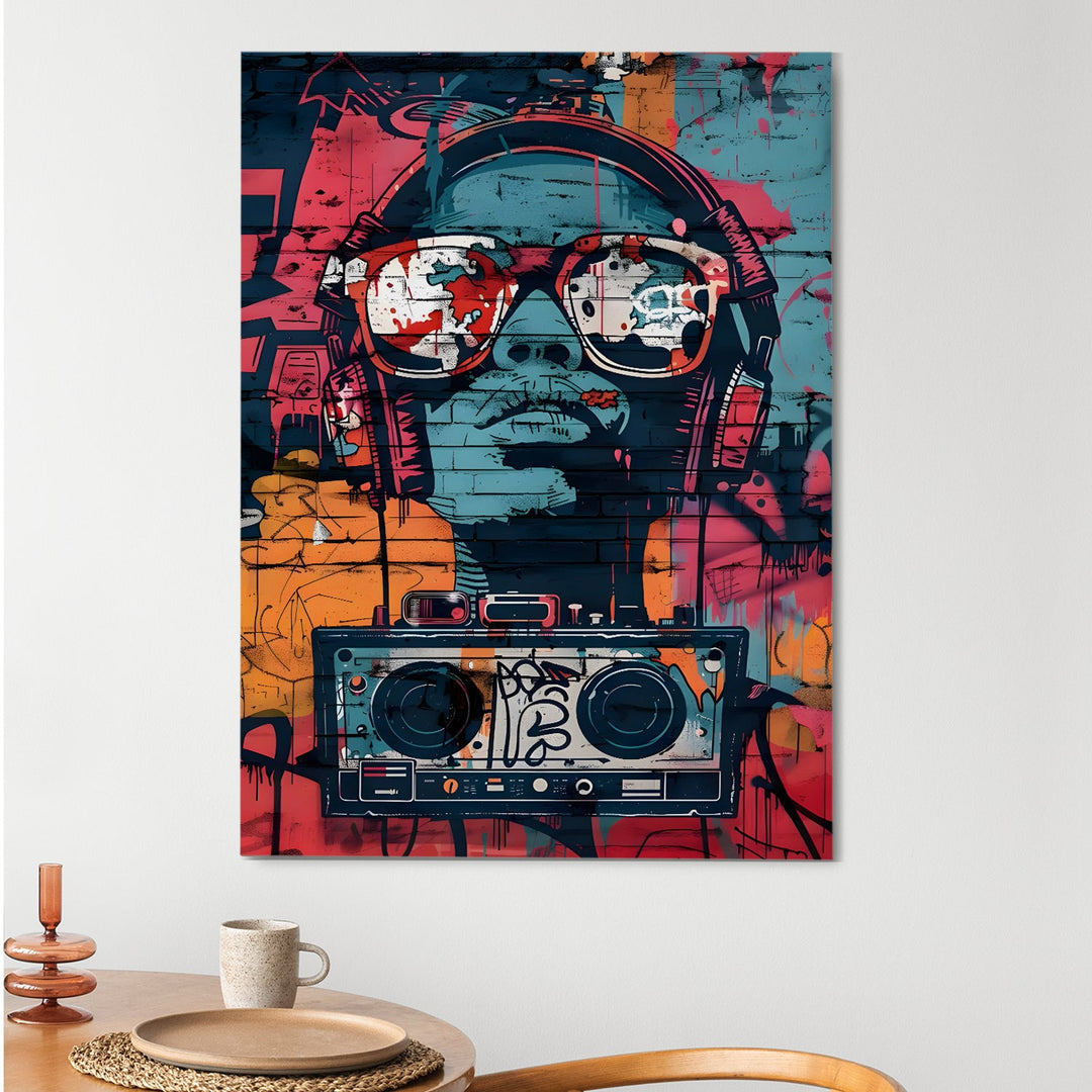 Old School Flow Wall Art Painting, HD Canvas Print, Framed, Ready to Hang. (POMWA274)