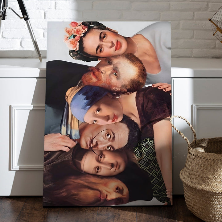 The Timeless Selfie Wall Art Painting, HD Canvas Print, Framed, Ready to Hang. (POMWA312)
