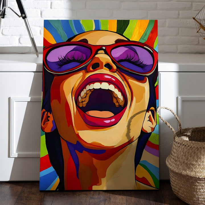 Unstoppable Joy Wall Art Painting, HD Canvas Print, Framed, Ready to Hang. (POMWA233)