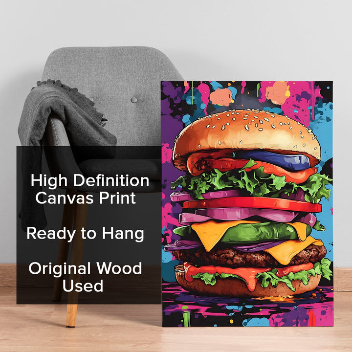 Stacked & Sassy Wall Art Painting, HD Canvas Print, Framed, Ready to Hang. (POMWA272)