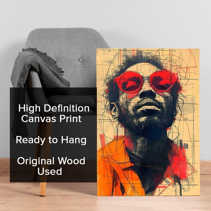 Streetside Icon Wall Art Painting, HD Canvas Print, Framed, Ready to Hang. (POMWA307)