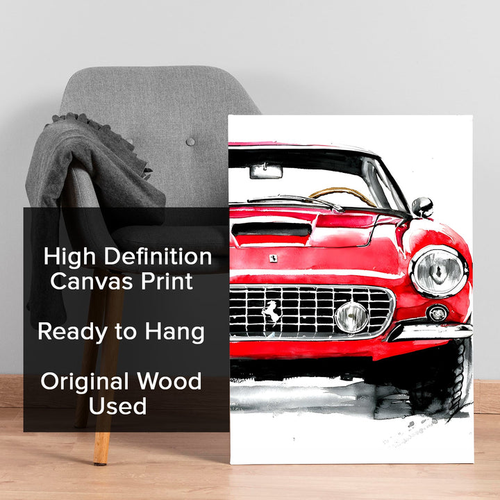 The Italian Classic Wall Painting, HD Canvas Print, Framed, Ready to Hang. (POMWA204)