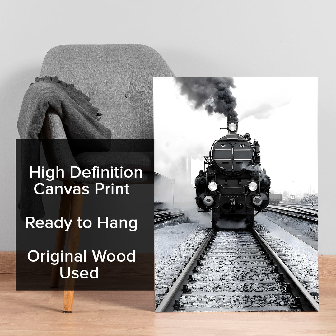 Tracks of Nostalgia Wall Art Painting, HD Canvas Print, Framed, Ready to Hang. (VINWA142)
