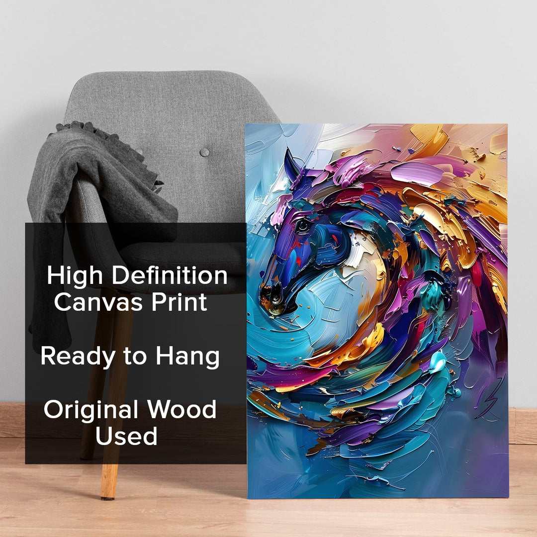 Whirlwind Majesty Wall Art Painting, HD Canvas Print, Framed, Ready to Hang. (ABMWA126)