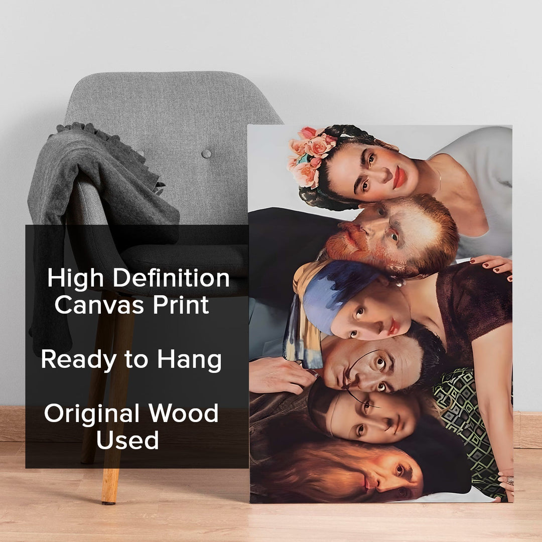 The Timeless Selfie Wall Art Painting, HD Canvas Print, Framed, Ready to Hang. (POMWA312)