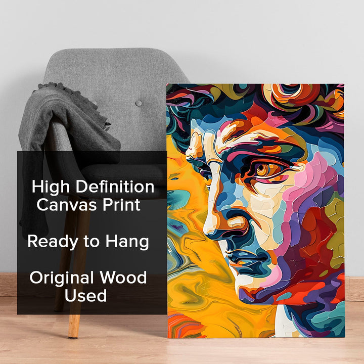 Chromatic Gaze Wall Art Painting, HD Canvas Print, Framed, Ready to Hang. (POMWA252)