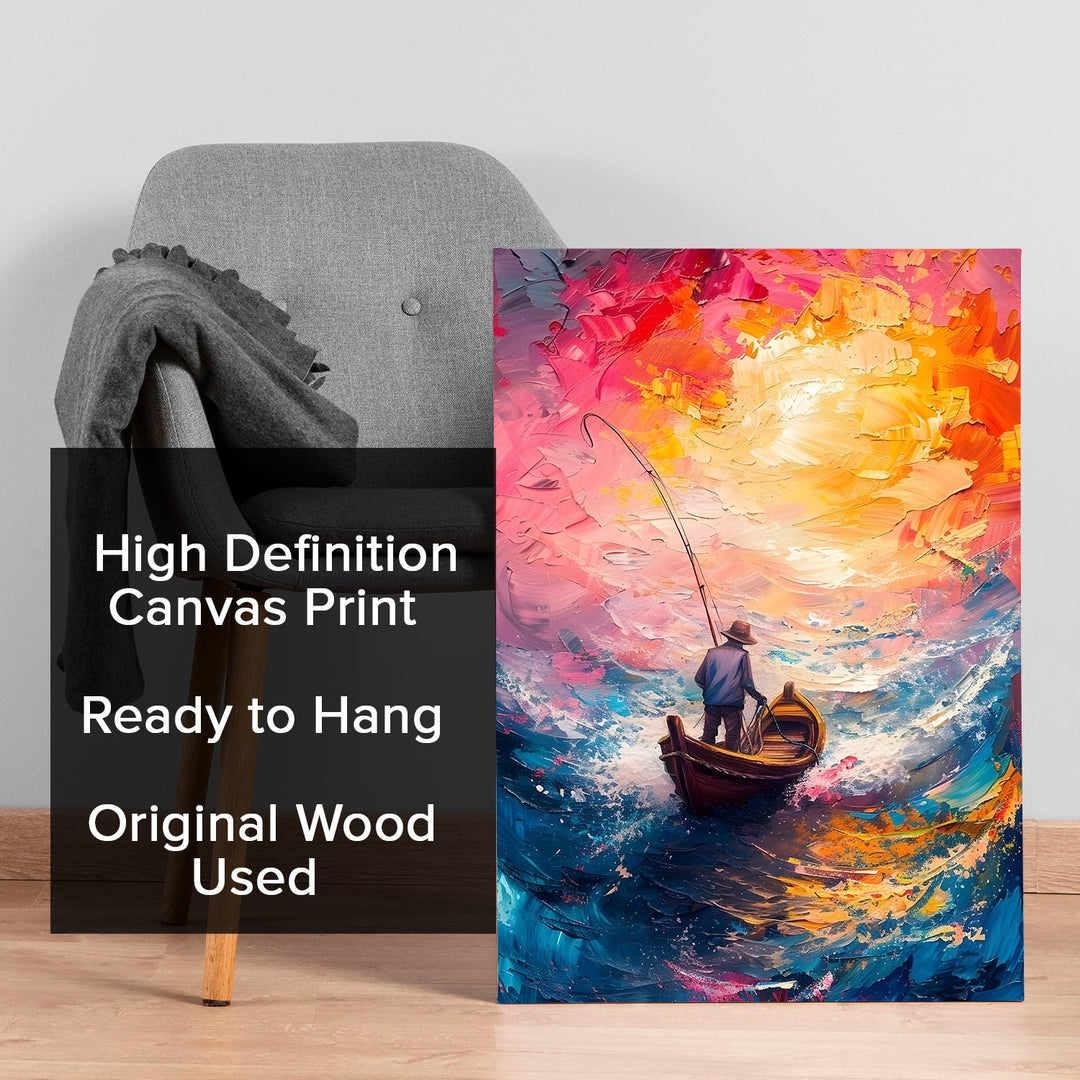 Sunlit Sail Wall Art Painting, HD Canvas Print, Framed, Ready to Hang. (ABMWA89)