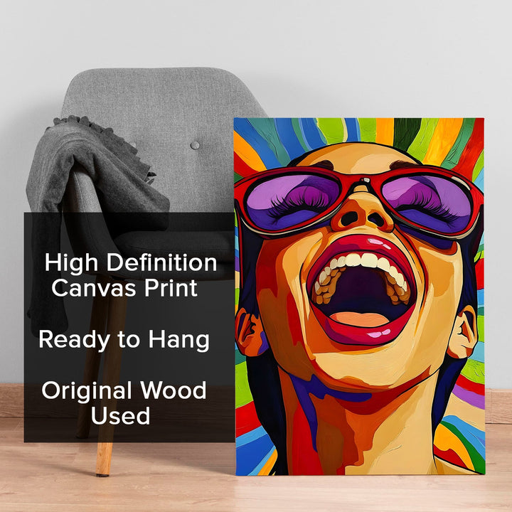 Unstoppable Joy Wall Art Painting, HD Canvas Print, Framed, Ready to Hang. (POMWA233)