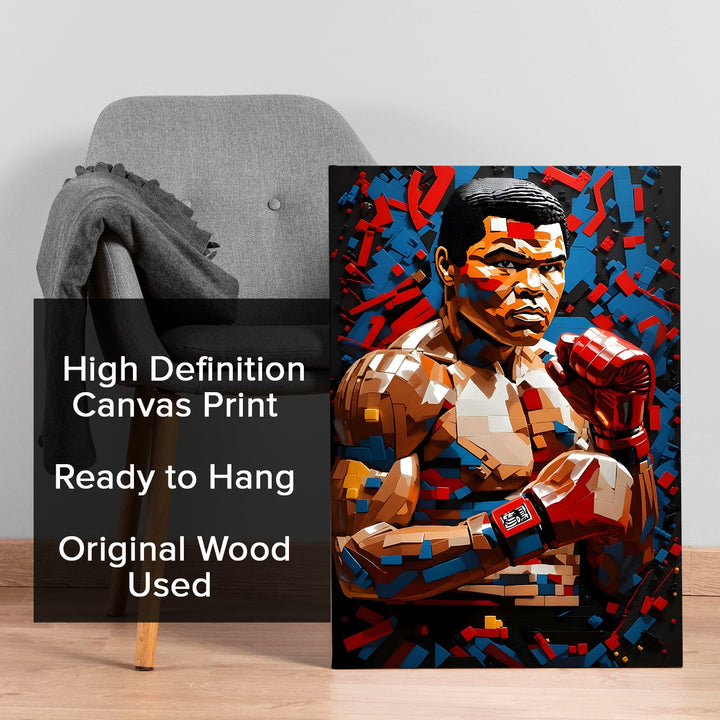 Boxing Royalty Wall Art Painting, HD Canvas Print, Framed, Ready to Hang. (POMWA279)