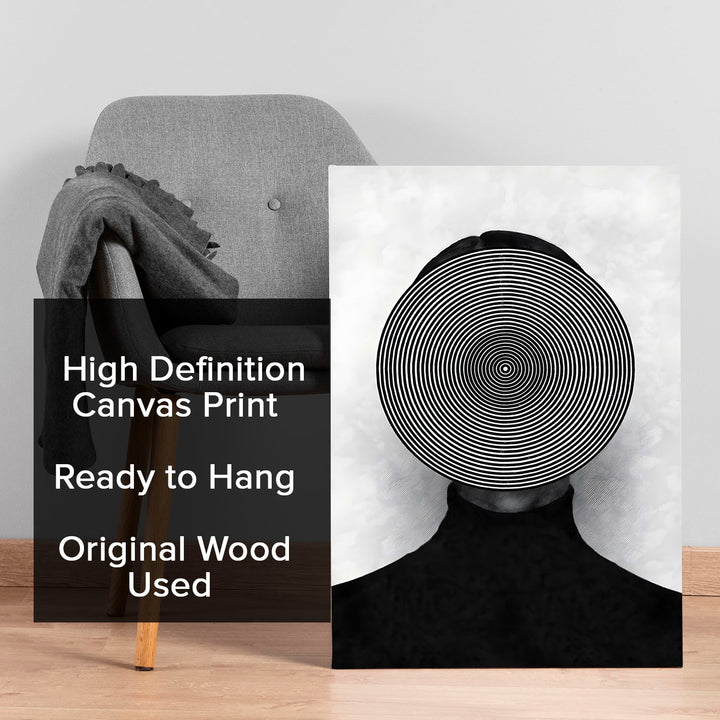 Perception Paradox Wall Art Painting, HD Canvas Print, Framed, Ready to Hang. (ABMWA131)