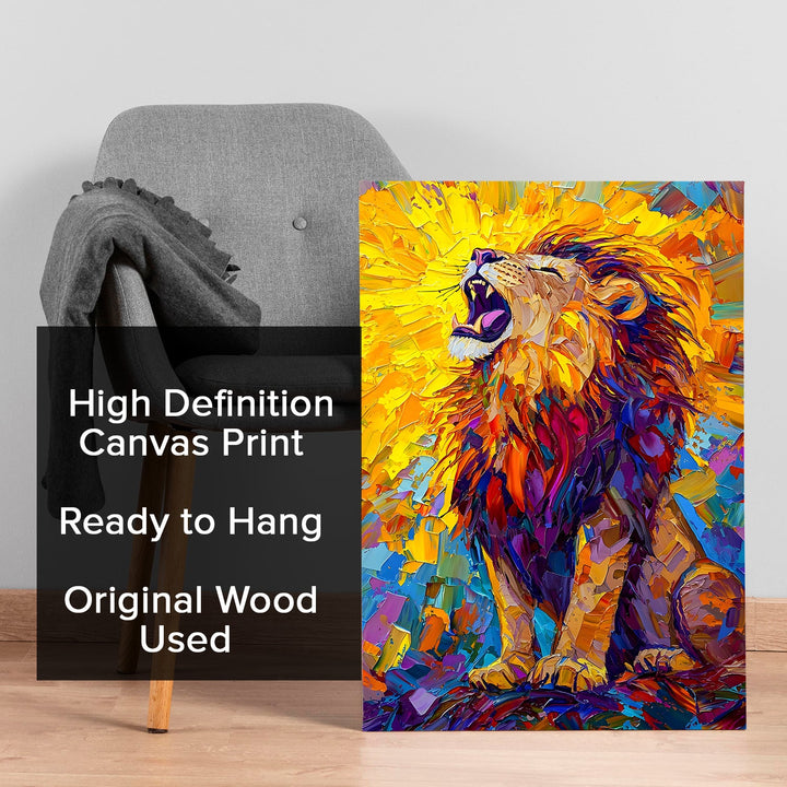 Solar King Wall Art Painting, HD Canvas Print, Framed, Ready to Hang. (ABMWA122)