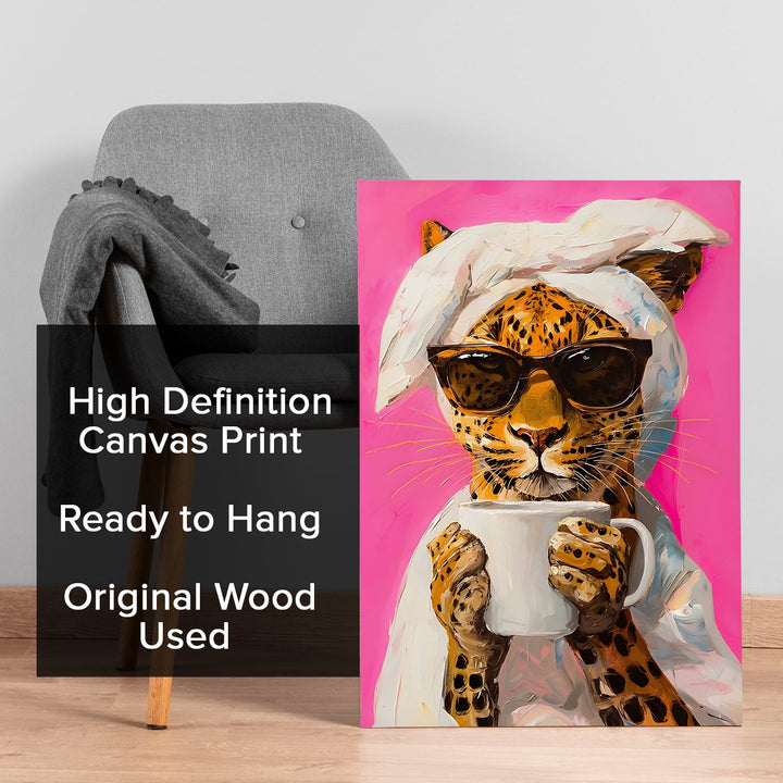 The Glamorous Brew Wall Art Painting, HD Canvas Print, Framed, Ready to Hang. (POMWA285)