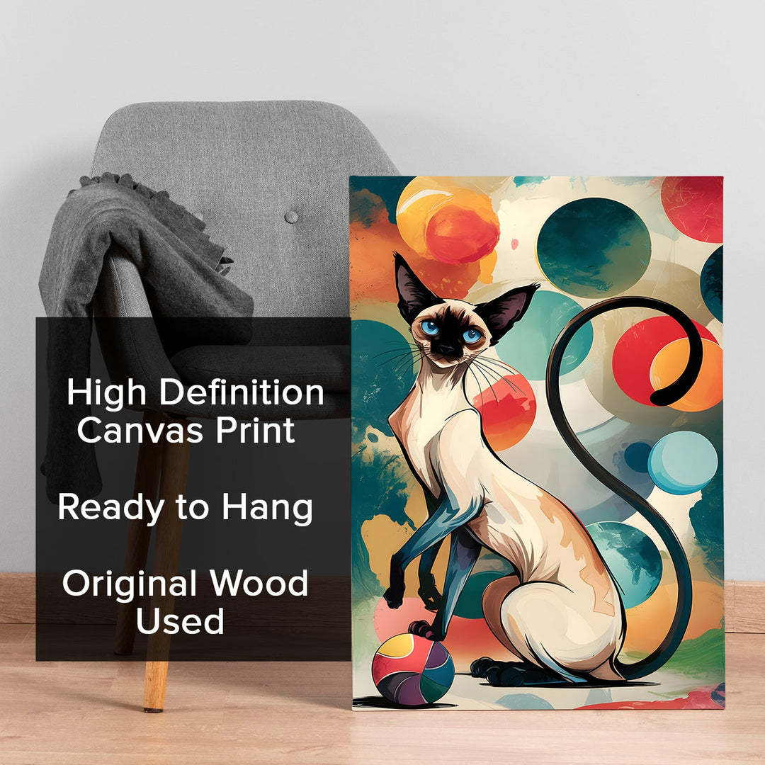 Whiskers in Wonderland Wall Art Painting, HD Canvas Print, Framed, Ready to Hang. (ABMWA105)