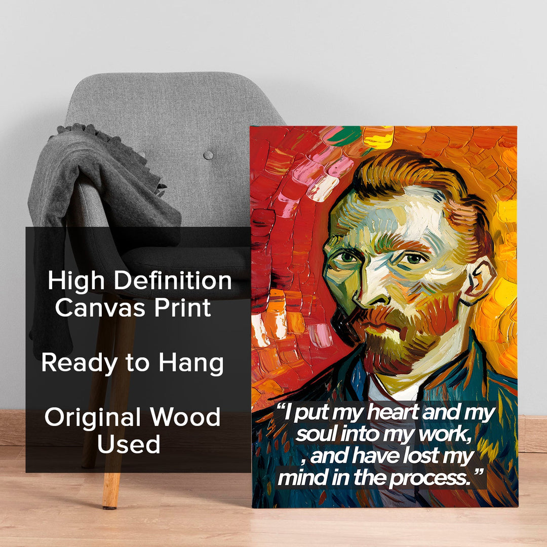 Vincent’s Passion Wall Art Painting, HD Canvas Print, Framed, Ready to Hang. (VVGWA94)