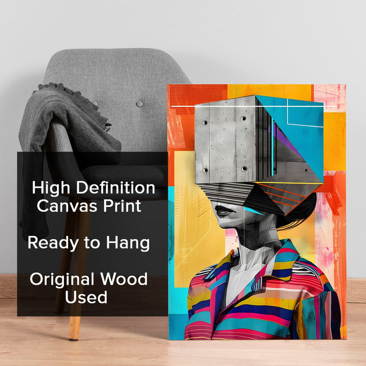 Headspace Reimagined Wall Art Painting, HD Canvas Print, Framed, Ready to Hang. (POMWA237)