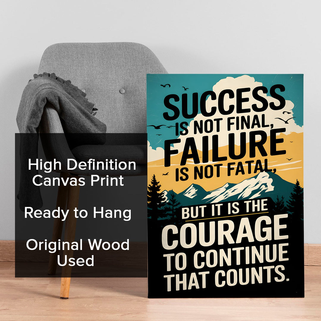 A Motivational Journey Wall Art Painting, HD Canvas Print, Framed, Ready to Hang. (MOWA92)