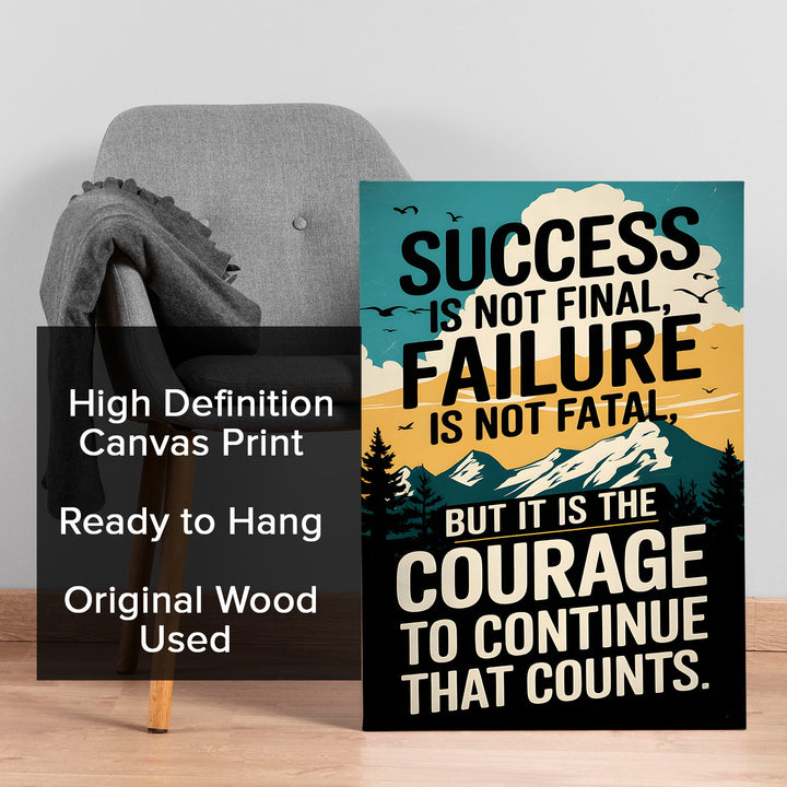 A Motivational Journey Wall Art Painting, HD Canvas Print, Framed, Ready to Hang. (MOWA92)