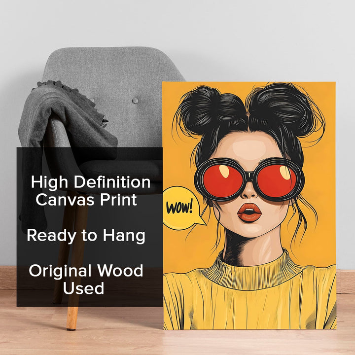 Stunned in Style Wall Art Painting, HD Canvas Print, Framed, Ready to Hang. (POMWA245)