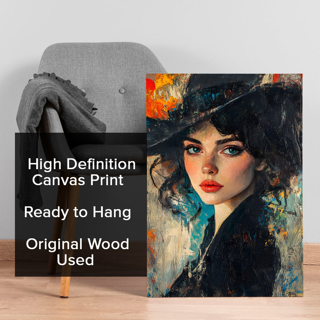 Mystic Stare Wall Art Painting, HD Canvas Print, Framed, Ready to Hang. (ABMWA78)