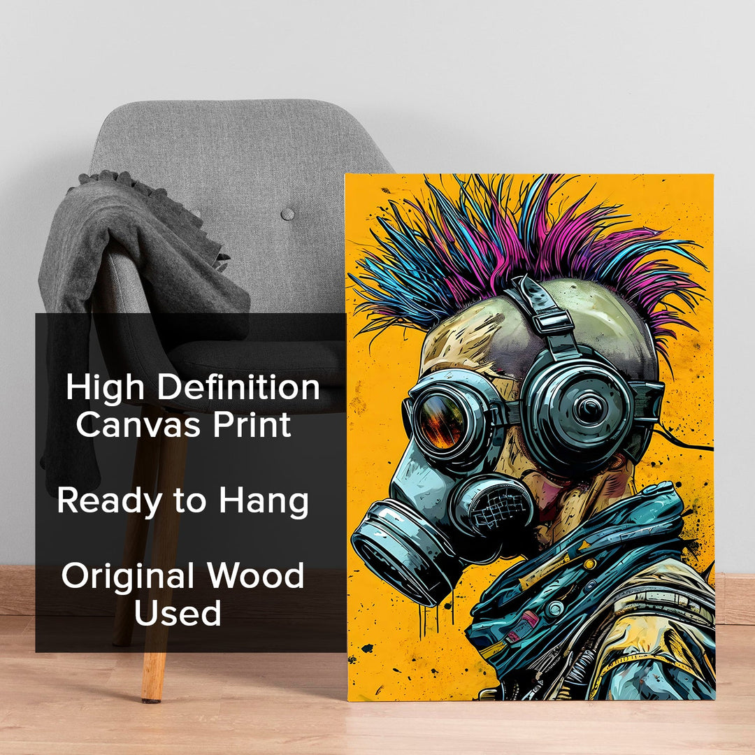 Neon Resistance Wall Art Painting, HD Canvas Print, Framed, Ready to Hang. (POMWA290)
