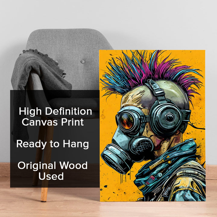 Neon Resistance Wall Art Painting, HD Canvas Print, Framed, Ready to Hang. (POMWA290)