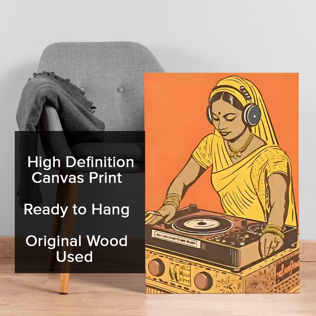 Desi Decks Wall Art Painting, HD Canvas Print, Framed, Ready to Hang. (POMWA249)