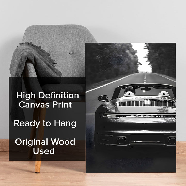 Monochrome Elegance Wall Art Painting, HD Canvas Print, Framed, Ready to Hang. (VINWA145)