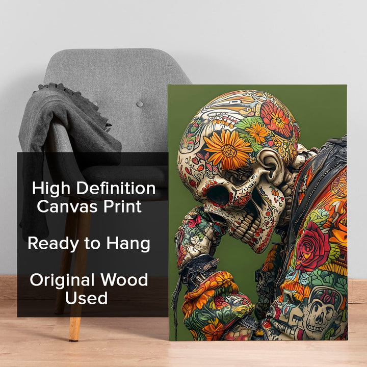 Rebel Rebirth Wall Art Painting, HD Canvas Print, Framed, Ready to Hang. (POMWA288)