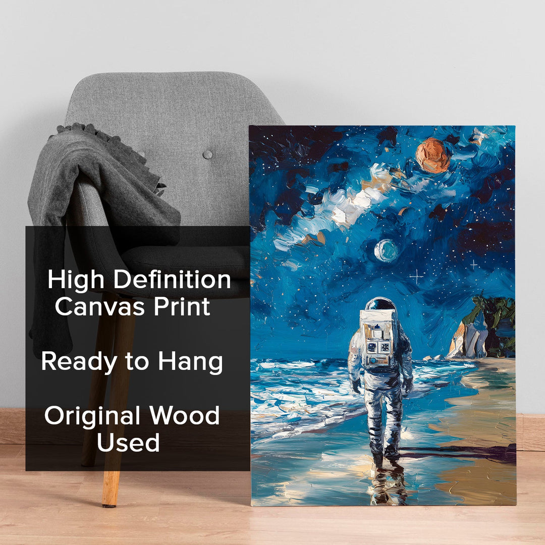 Earthbound Voyager Wall Art Painting, HD Canvas Print, Framed, Ready to Hang. (POMWA191)
