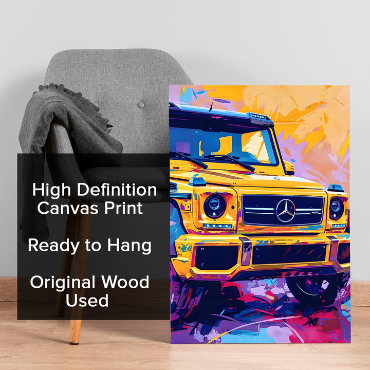 G-Wagon Pop Wall Art Painting, HD Canvas Print, Framed, Ready to Hang. (POMWA226)