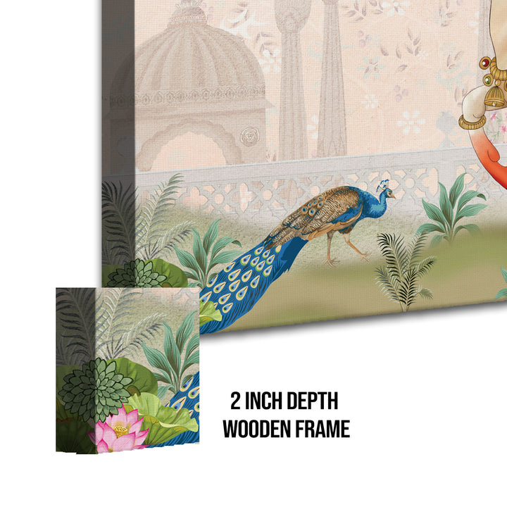 Indian Traditional Pichwai Wall Art Canvas Painting for Home Decor (PICHWA06)