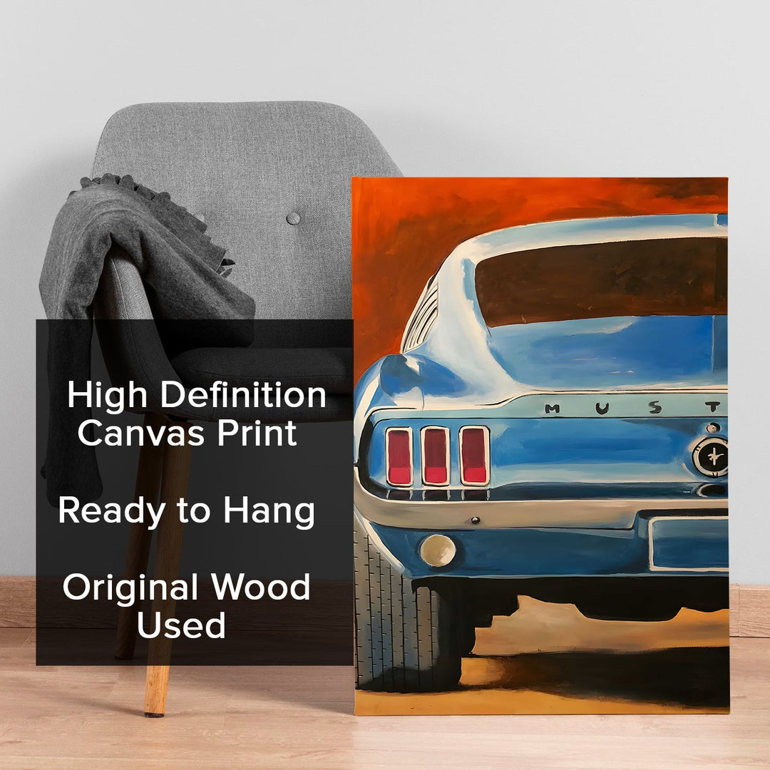American Icon Wall Art Painting, HD Canvas Print, Framed, Ready to Hang. (POMWA225)