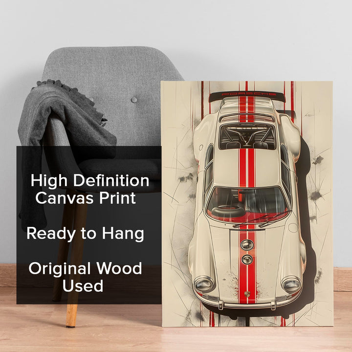 Vintage Vibes Wall Art Painting, HD Canvas Print, Framed, Ready to Hang. (POMWA216)