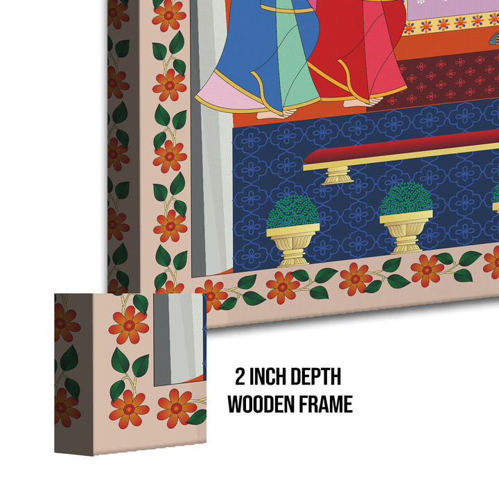 Shreenathji Pichwai Wall Art | HD Canvas Print | Ready to Hang | Wall Art for Temple, living room, Hallway | Size: 36 inch X 48 inch (SHNAWA08)