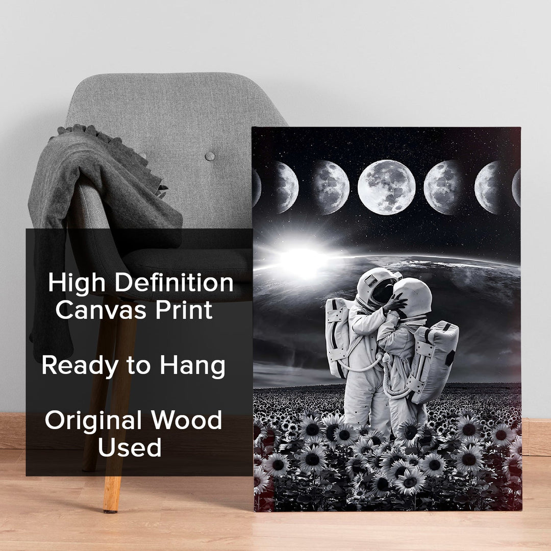 Astral Affection Wall Art Painting, HD Canvas Print, Framed, Ready to Hang. (ABMWA135)