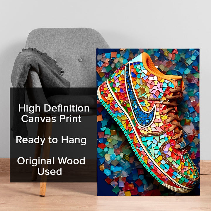 Street Glass Drip Wall Art Painting, HD Canvas Print, Framed, Ready to Hang. (POMWA269)