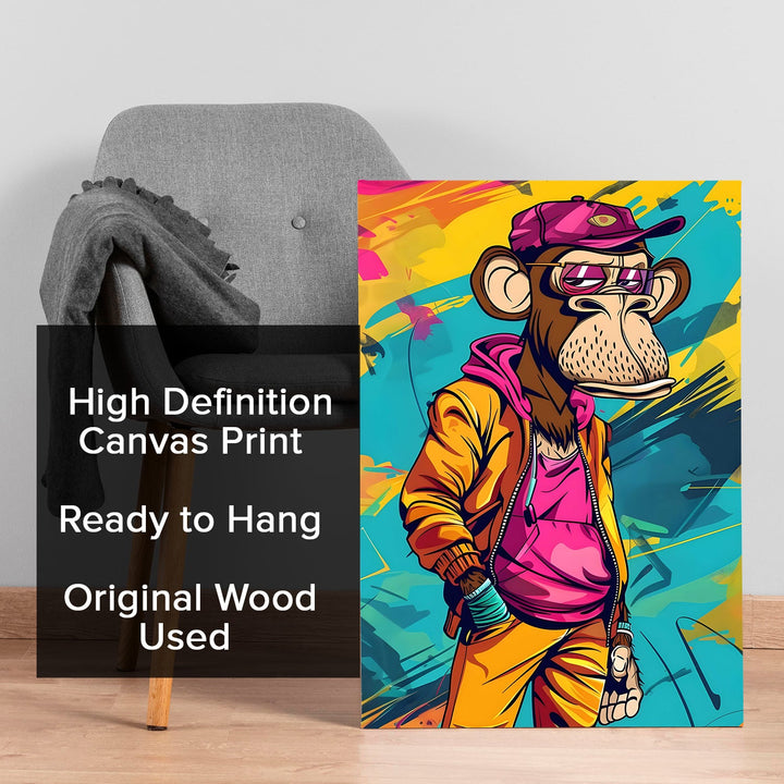 Hood Vibes Only Wall Art Painting, HD Canvas Print, Framed, Ready to Hang. (POMWA260)