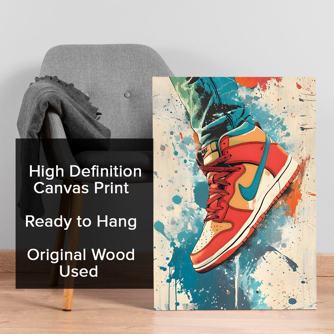 Graffiti Sole Wall Art Painting, HD Canvas Print, Framed, Ready to Hang. (POMWA281)