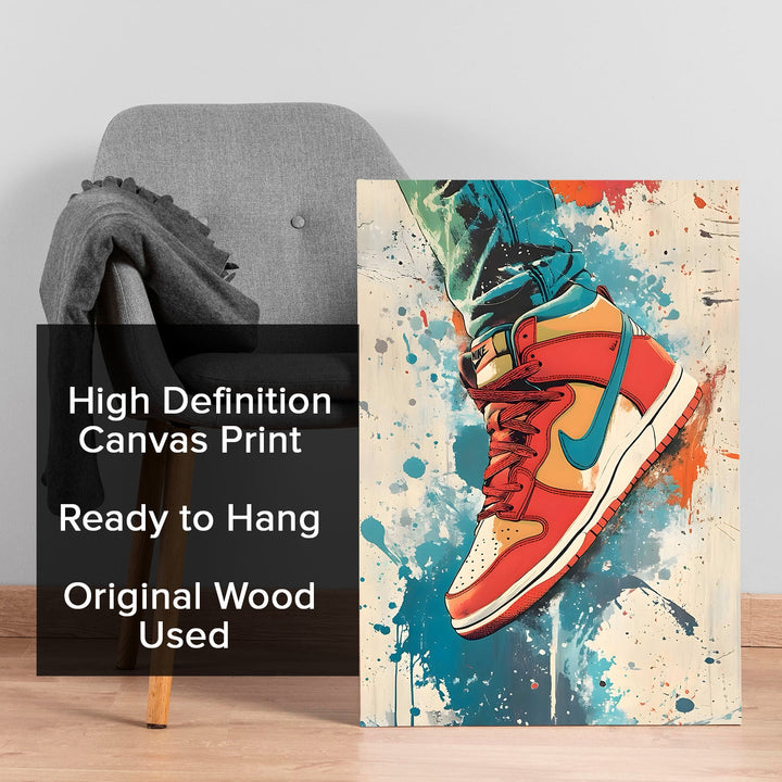 Graffiti Sole Wall Art Painting, HD Canvas Print, Framed, Ready to Hang. (POMWA281)