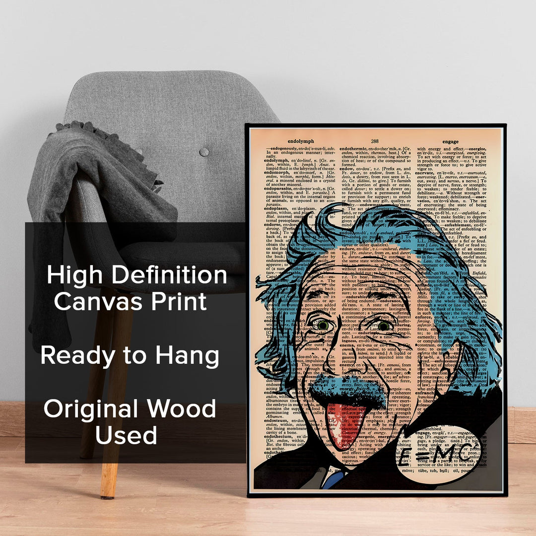 Graffiti Science Icon Wall Art Painting, HD Canvas Print, Framed, Ready to Hang. (POMWA313)