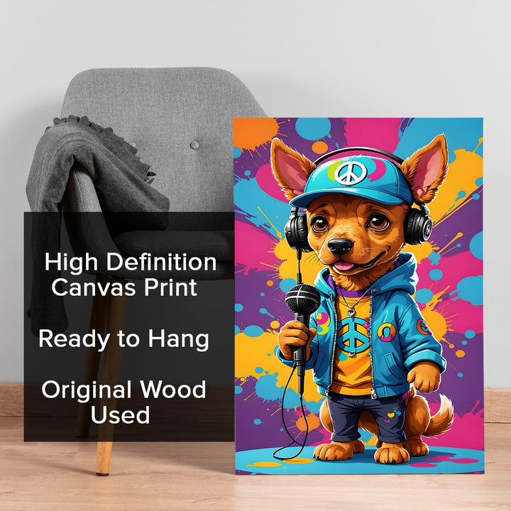 Rap Star Rover Wall Art Painting, HD Canvas Print, Framed, Ready to Hang. (POMWA275)